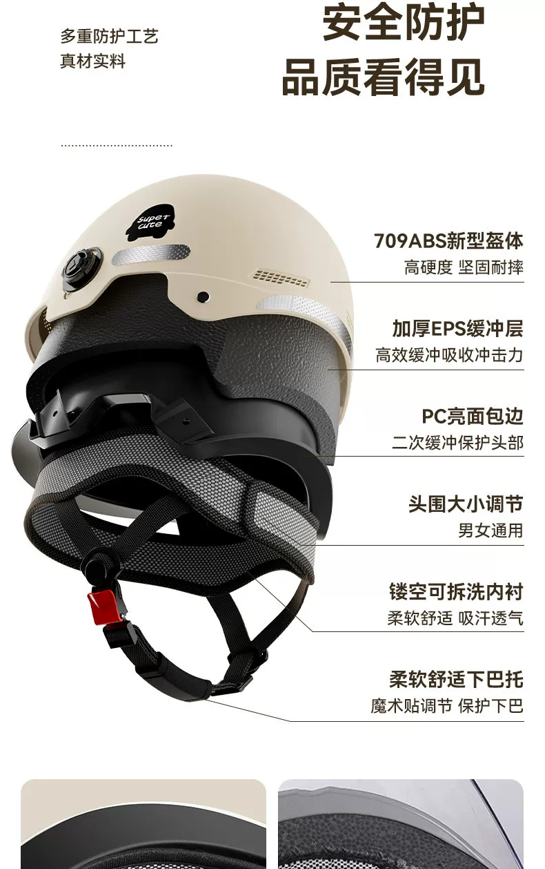 New national standard 3C certification for electric vehicle helmets, suitable for all seasons, men's and women's summer safety, motorcycle riding hats, sun protection