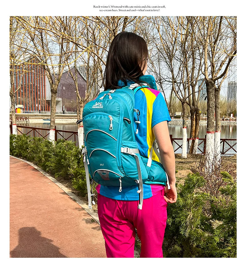 Mountaineering bag 20 liter suspended backpack for outdoor hiking, mountain climbing equipment, backpack system, cycling backpack