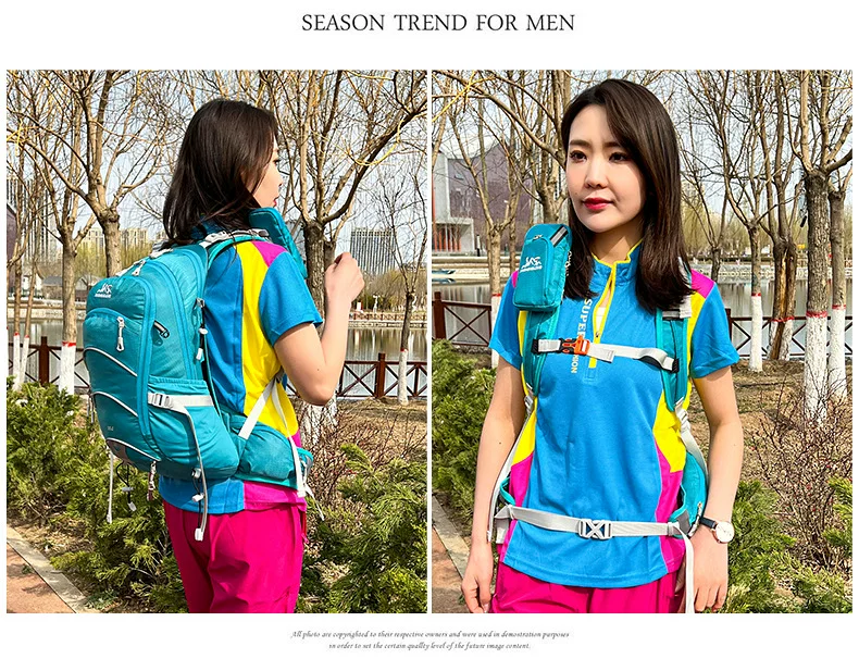 Mountaineering bag 20 liter suspended backpack for outdoor hiking, mountain climbing equipment, backpack system, cycling backpack