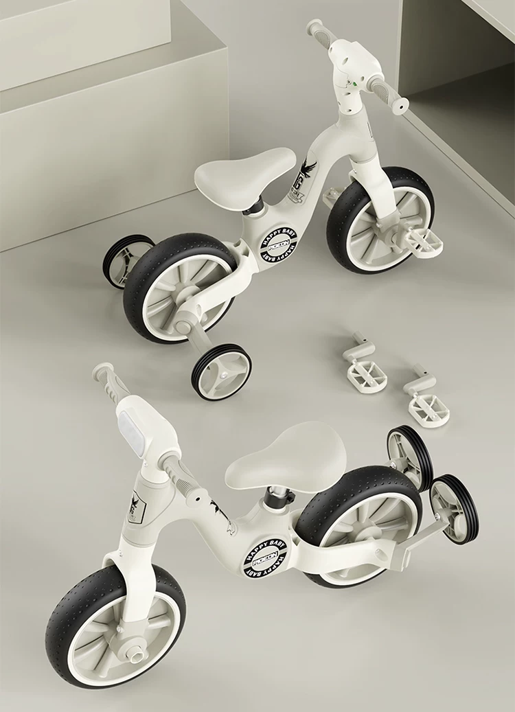 Flying Pigeon Children's Balance Bike 2-6 Year Old Boys and Girls Baby Anti rollover Two wheel Sliding Tricycle Toy Bicycle