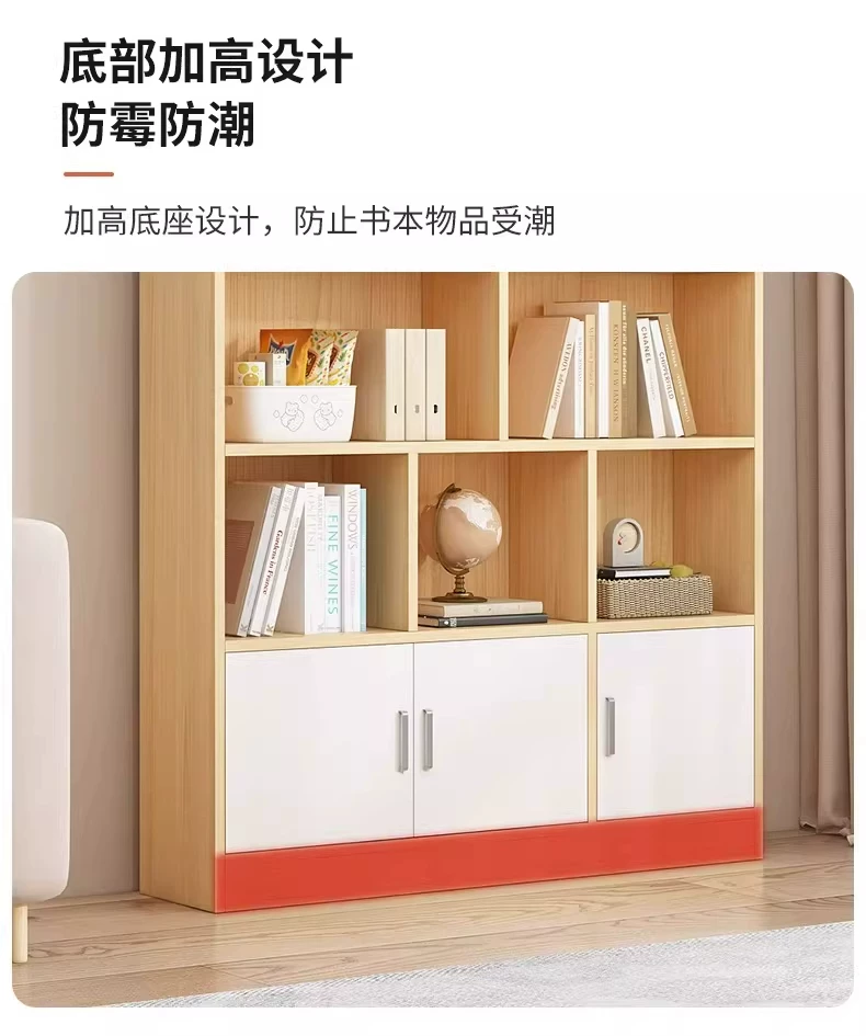 Bookcases, floor to ceiling shelves, multi-layer student home bookshelves, living room integrated wall to wall bookshelves, study floor to ceiling cabinets