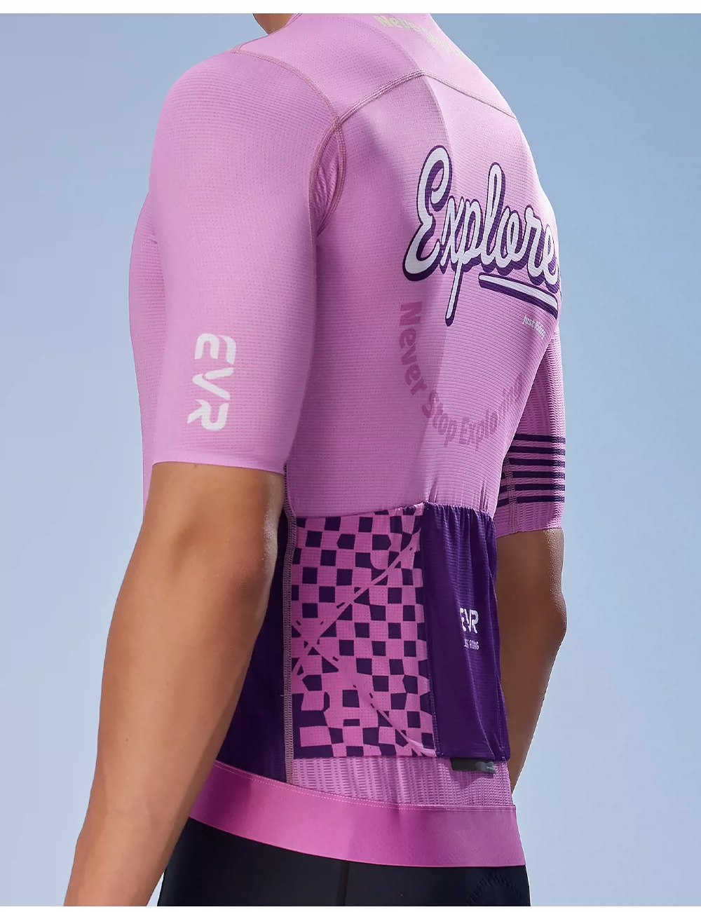 EVR cycling suit men's summer road bike spring and autumn short sleeved top printed set quick drying explore