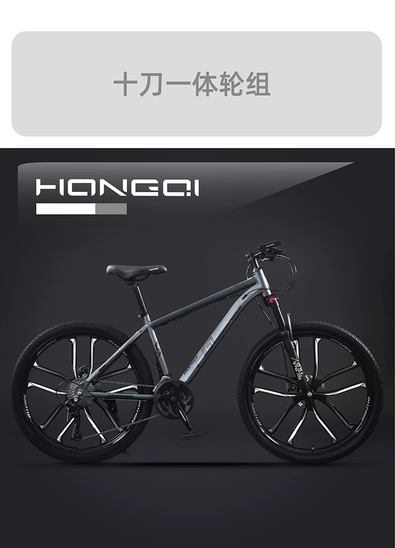 Red Flag Official Flagship Store Aluminum Alloy Mountaineering Bike Male Adult Off road Variable Speed Road Bike Youth Bike