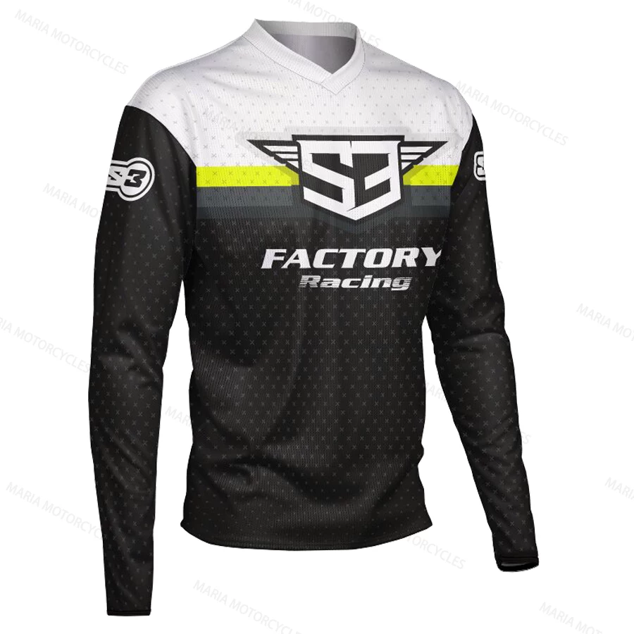 S3 motorcycle shirt racing suit quick dry long sleeved motorcycle suit mountain off-road riding suit bicycle speed conquer men