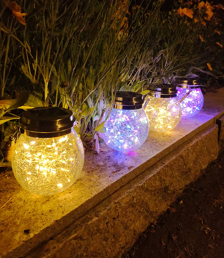 Solar courtyard lights for home users, outdoor atmosphere lights, garden hanging trees, landscape balconies, waterproof cracks, decorative night lights
