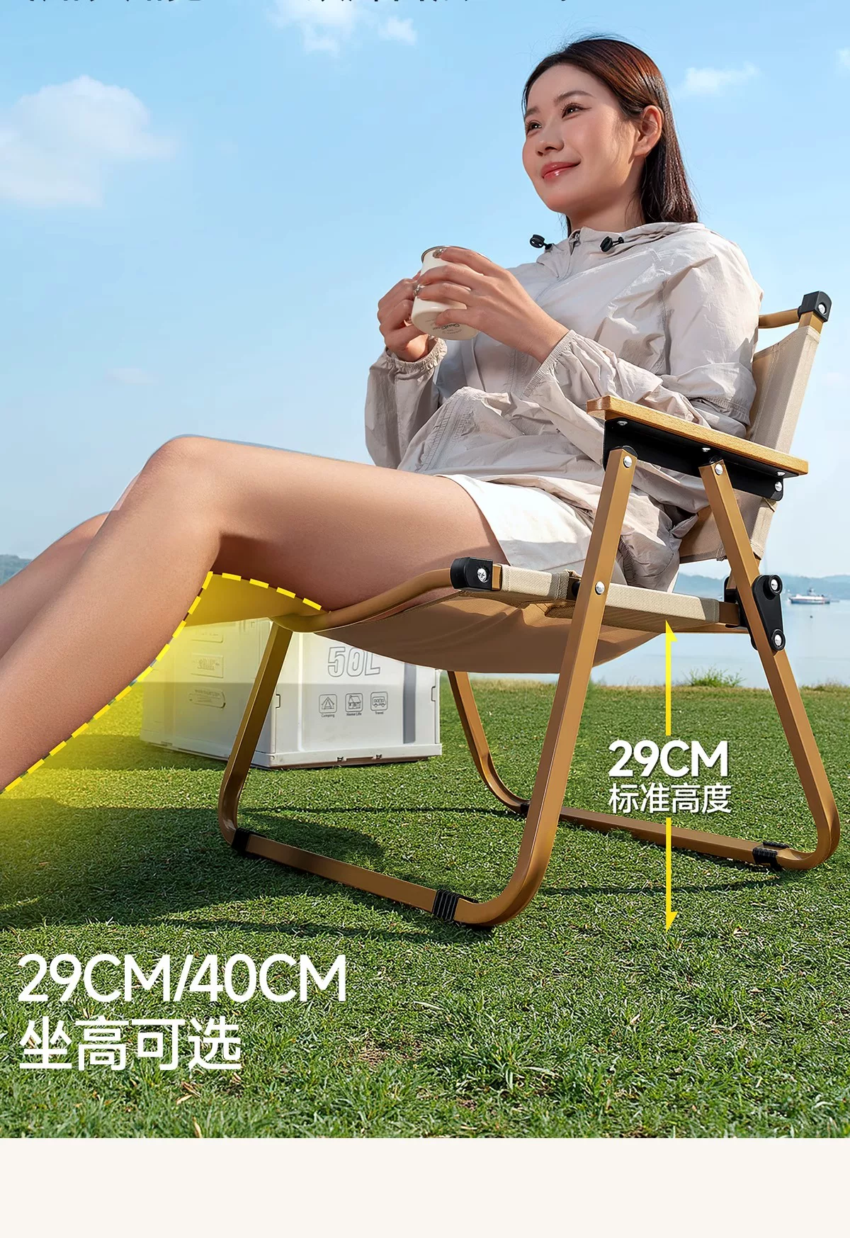 Outdoor folding chair portable picnic Kemet chair ultra light fishing bench camping beach chair table and chair set