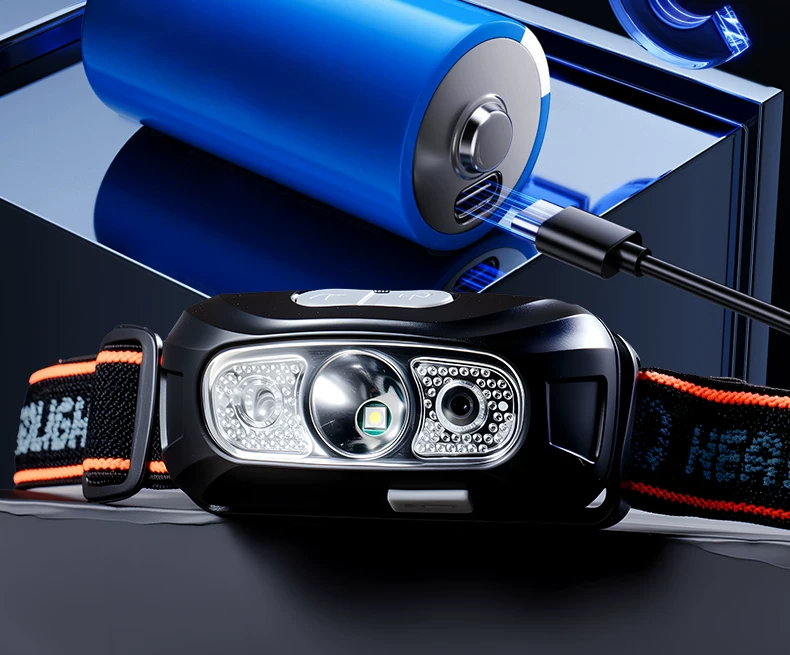 Night Fishing Induction Headlamp 2025 New Strong Light Ultra Bright Range Outdoor Mountaineering Headwear Lighting for Fishing
