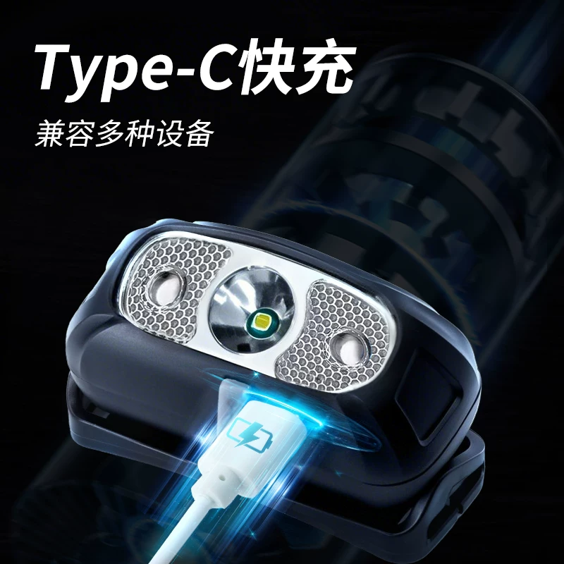 Night Fishing Induction Headlamp 2025 New Strong Light Ultra Bright Range Outdoor Mountaineering Headwear Lighting for Fishing