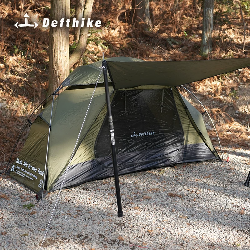 Difeike Oasis Integrated Tent Plus Camping Outdoor Portable Single Off Ground Tent Lightweight Tent
