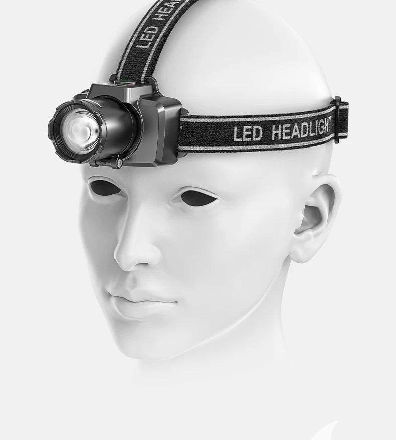 Small Shark Headlamp 2026 New Outdoor Strong Light Ultra Bright Outdoor Mountaineering Long Range Headwear Lighting 3001