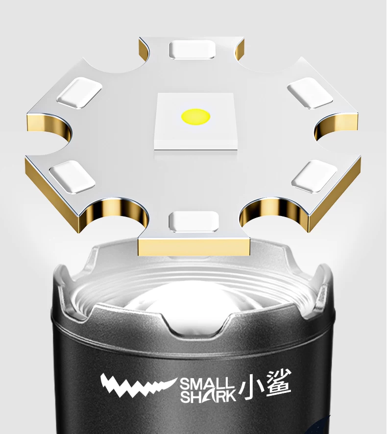 Small Shark Headlamp 2026 New Outdoor Strong Light Ultra Bright Outdoor Mountaineering Long Range Headwear Lighting 3001