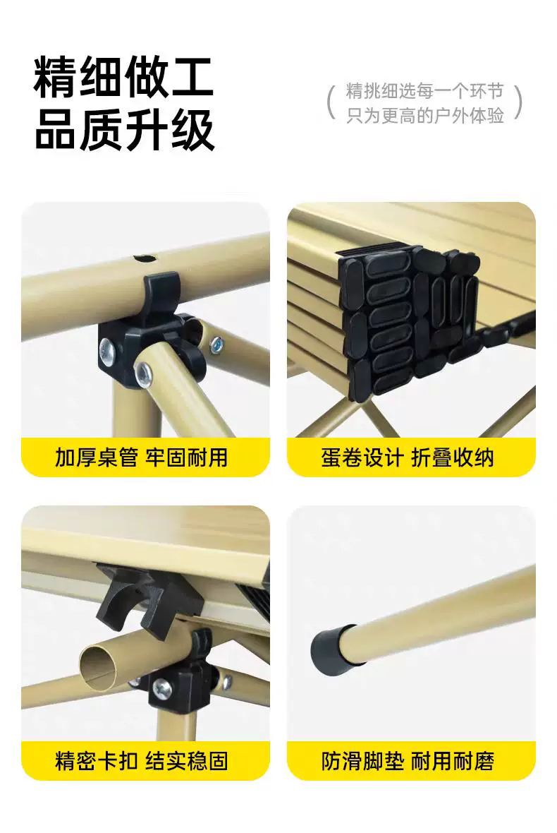 Low backrest table and chair set, outdoor folding table, moon chair set, portable night market stall, lazy chair, backrest chair