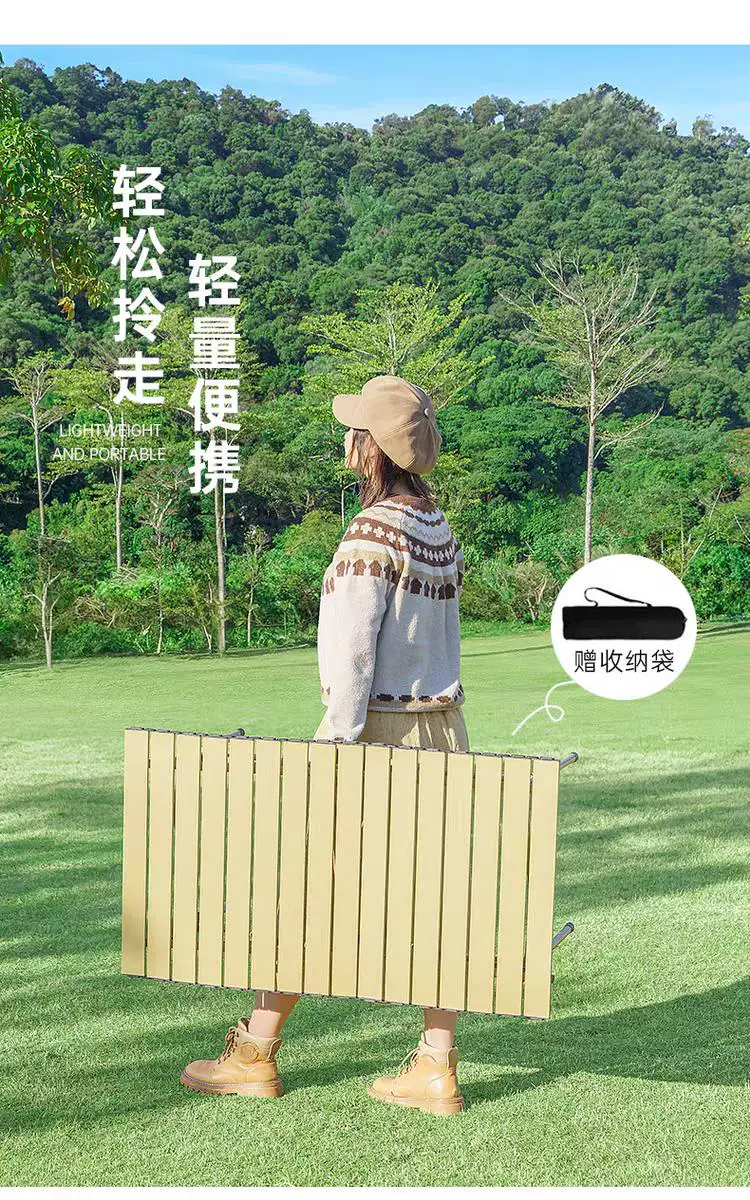 Low backrest table and chair set, outdoor folding table, moon chair set, portable night market stall, lazy chair, backrest chair