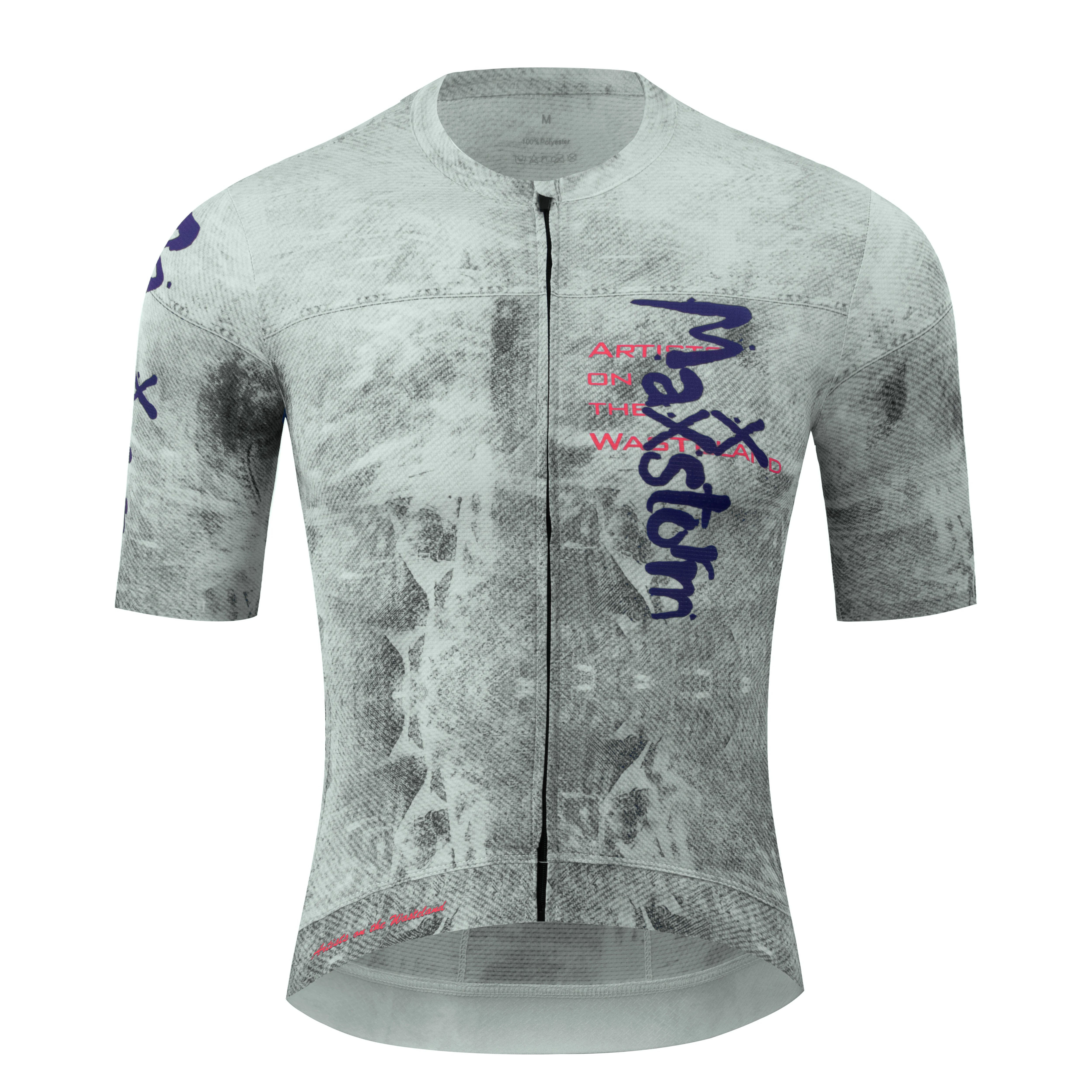 Maxxstorm Racing Mastone Retro Graffiti Breathable Cycling Short Sleeves Tight Fit Slimming Cycling Clothing Equipment