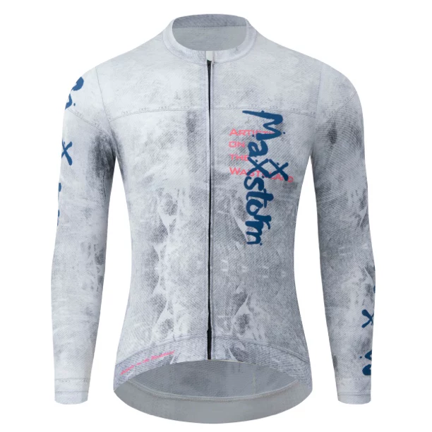 Maxxstorm Racing Mastone Retro Graffiti Breathable Cycling Short Sleeves Tight Fit Slimming Cycling Clothing Equipment
