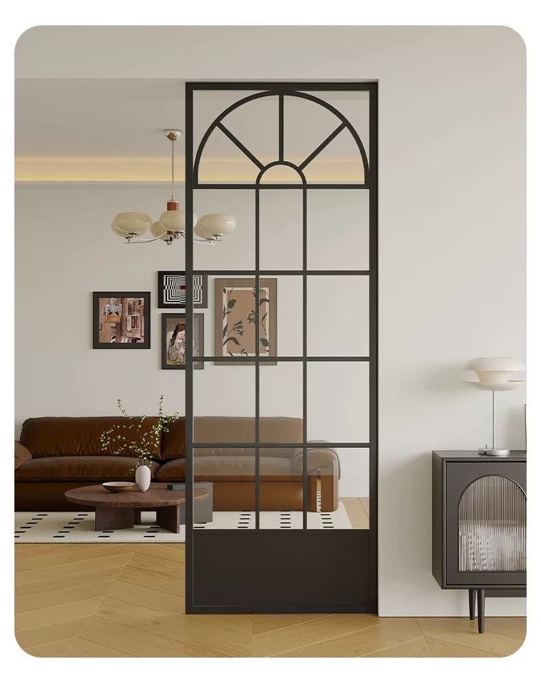 Ultra white water ripple tempered glass art partition screen, room wall, makeup room, half wall, living room, entrance foyer screen