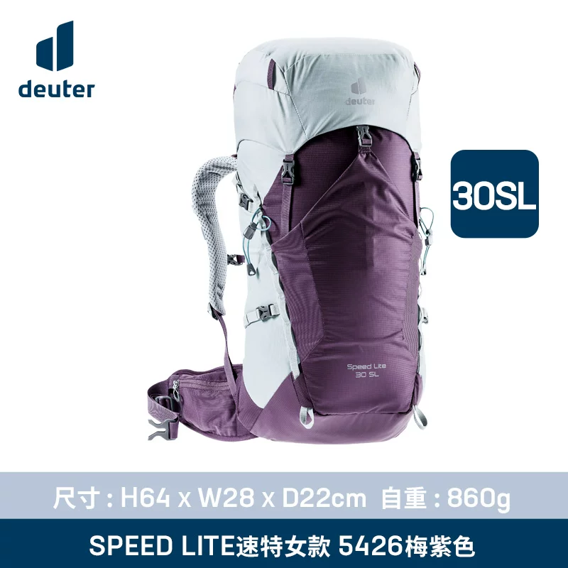 60 % с момента немецкого Deuter Ultra -Продолжительный пешеходной рюкзак рюкзак с дортированным на открытом воздухе Speed ​​Lite самка