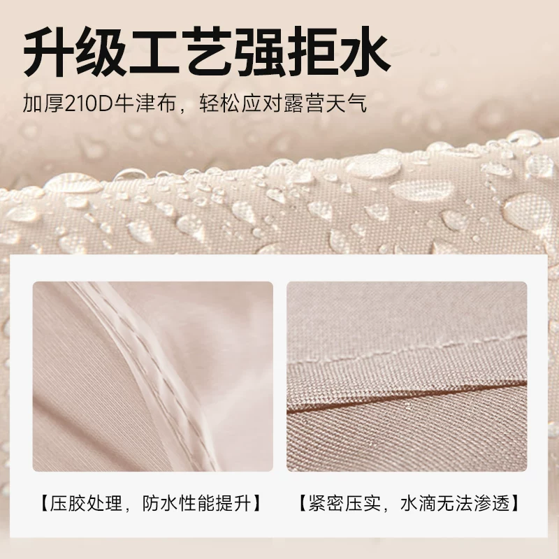 Tent Outdoor Camping Equipment Complete List Park Picnic Camp Two Room One Living Room Portable Folding Sunscreen and Rainproof