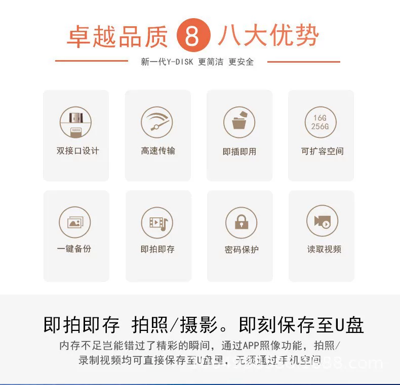 1TB  Type-C USB flash drive for phone and computer