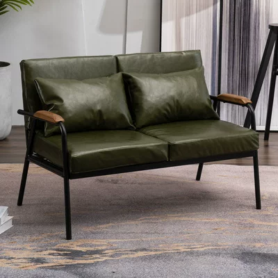 Nordic minimalist fabric sofa, living room, small unit, wrought iron, single, double, bedroom, women's simple, light luxury chair, industrial style