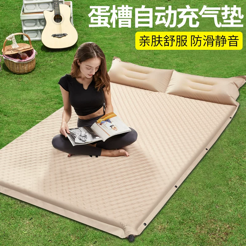 Automatic inflatable mattress for outdoor camping, portable air mattress for home use, floor mats, sleeping mats for camping, moisture-proof tents, and floor mats