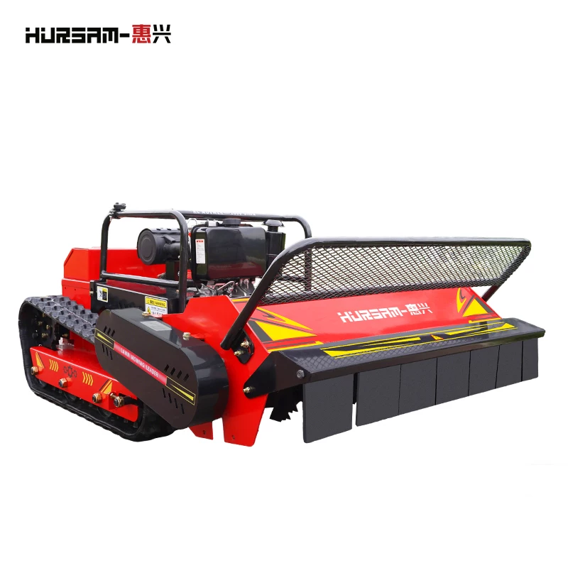 Remote control lawn mower, orchard track type weeding machine, lawn trimmer, garden all terrain land reclamation and grass breaking machine