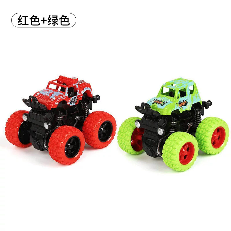Inertial off-road vehicle toy super drop resistant climbing car model, nostalgic four-wheel drive toy car, like a real drop resistant car