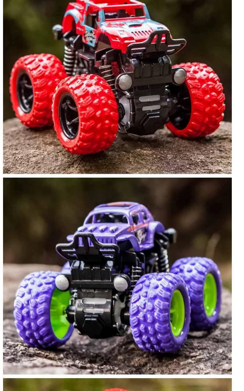 Inertial off-road vehicle toy super drop resistant climbing car model, nostalgic four-wheel drive toy car, like a real drop resistant car