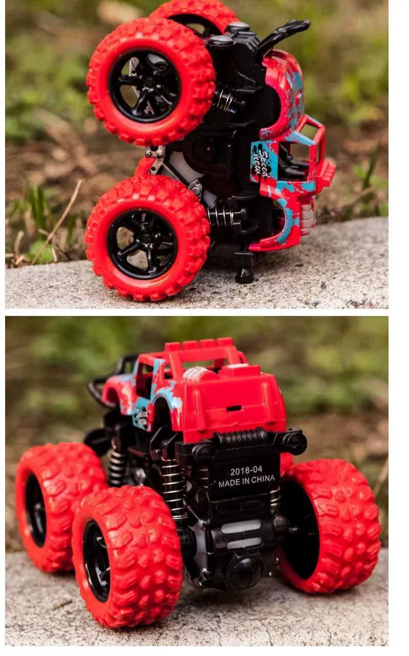 Inertial off-road vehicle toy super drop resistant climbing car model, nostalgic four-wheel drive toy car, like a real drop resistant car