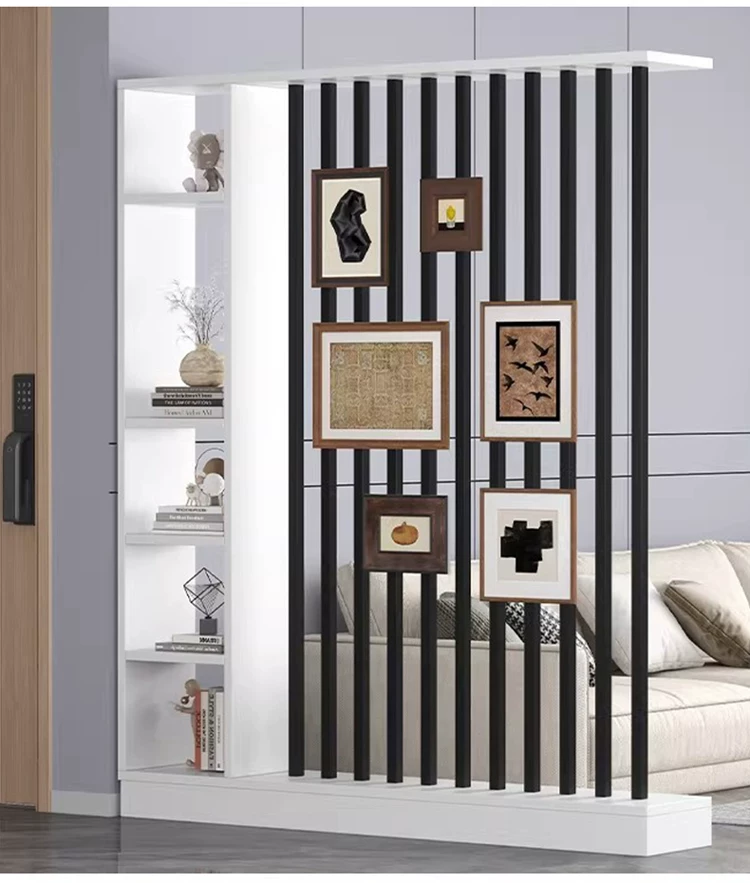 Floor to ceiling screen partition, foyer cabinet, living room, new home style, creative Chinese style, front door decoration, screen cabinet