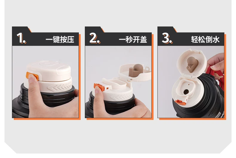 Insulated cup with a large capacity of 5000ml, portable outdoor household hot water bottle, authentic kettle, car water cup