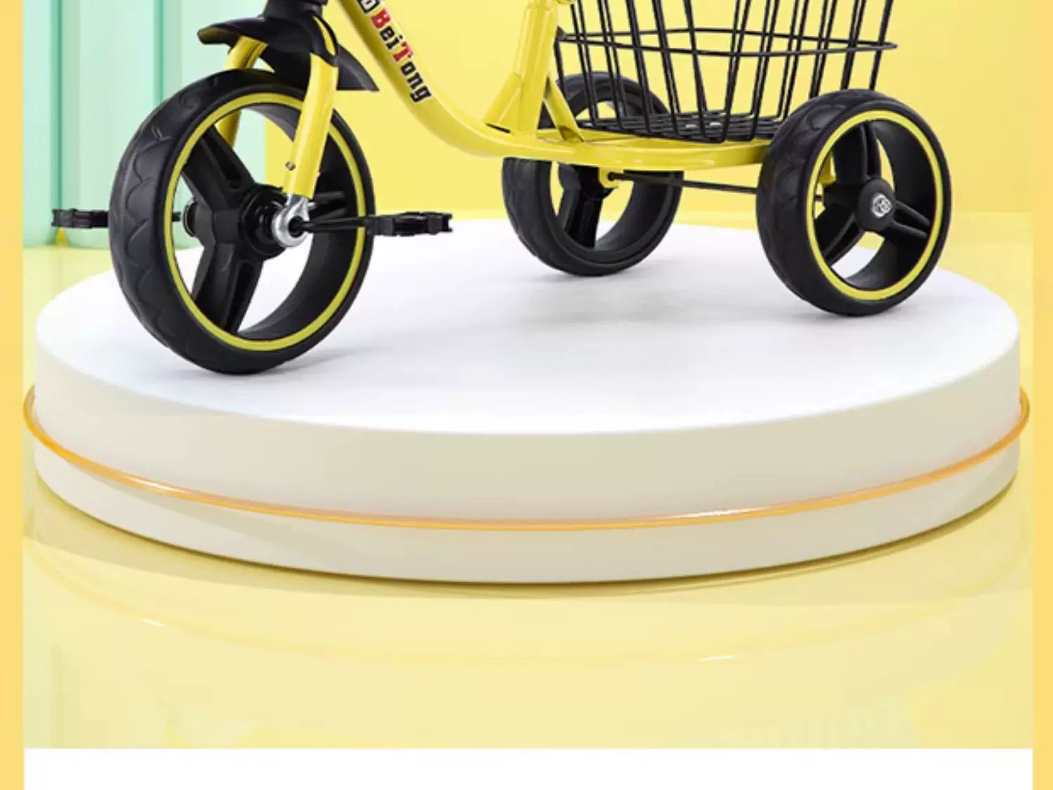 Children's tricycles, 2-3-4-5-6 years old, baby with enlarged rear bucket music, pedal bicycles