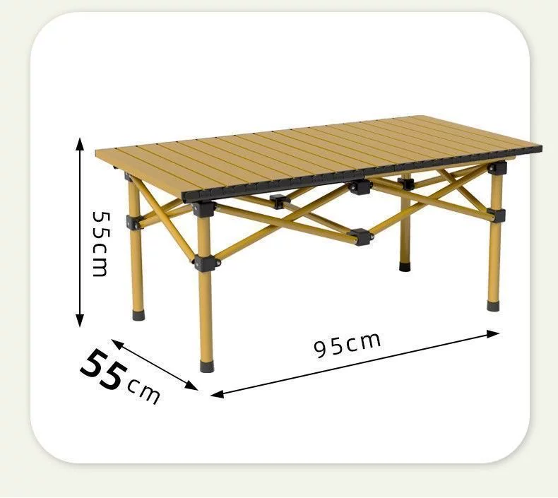 Outdoor Folding Table and Chair Set Portable Stall Moon Chair Folding Table and Chair Set Combination Camping Table and Chair Set