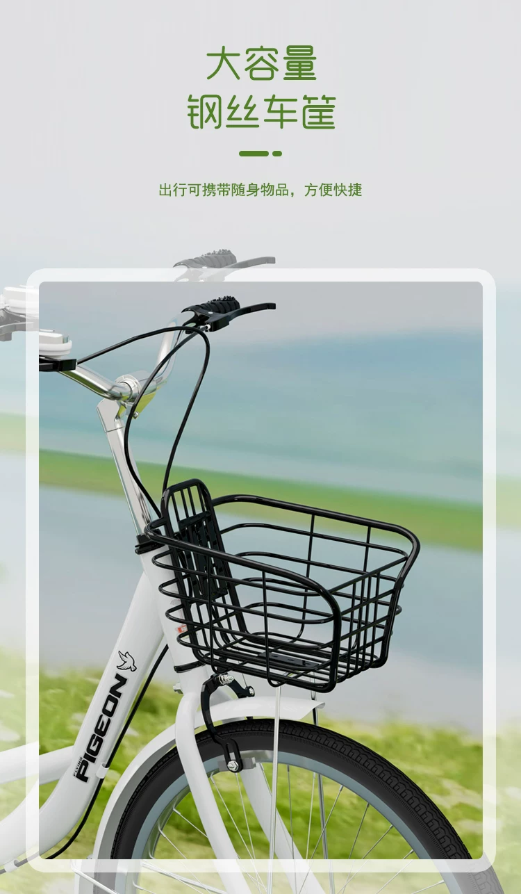 Flying Pigeon Bike for Women's Adult Commuter Super Lightweight for Men's Work Mobility 24 inch 26 inch College Student Bike