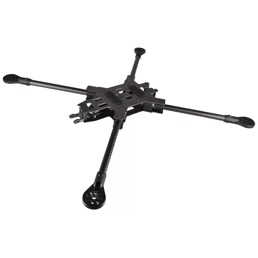 Four axis circular tube carbon fiber frame IDF10/13/15 inch FPV crossing drone frame source factory