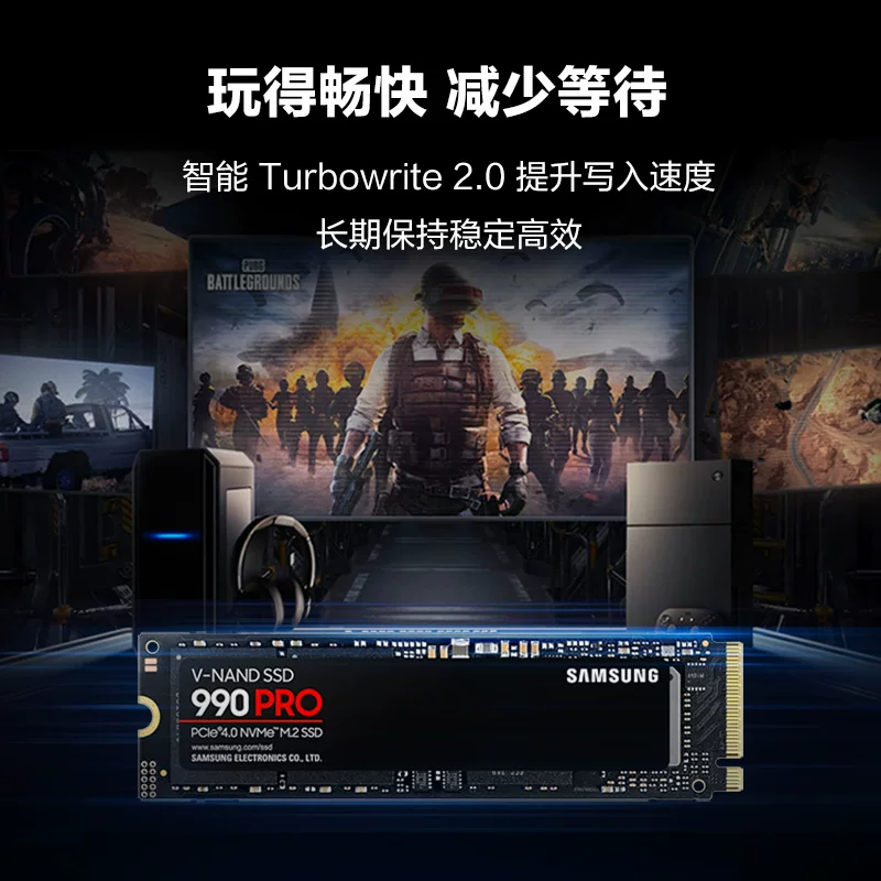 Игровой ПК Samsung 990PRO 1T E-Sports 3A, ноутбук PS5, компьютер NVMePCIe4.0M.2, твердотельный накопитель