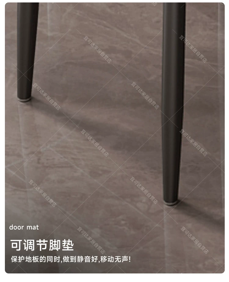 Dining table, rock slab, small-sized household, modern, simple, light luxury living room, rectangular dining table, dining table chair, 2025 new model