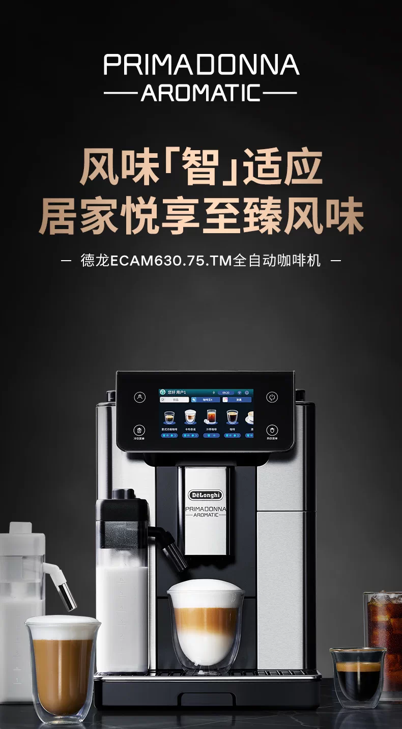 Кофемашина полностью автоматическая DeLonghi ECAM630.75 Cold Extraction