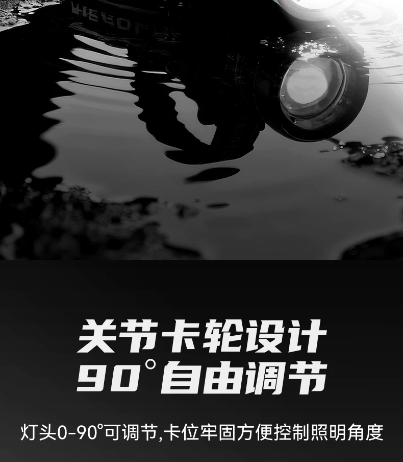 Mingjiu headlamp 2026 new strong light ultra bright head mounted outdoor hiking and fishing sensing ultra long endurance lighting lamp