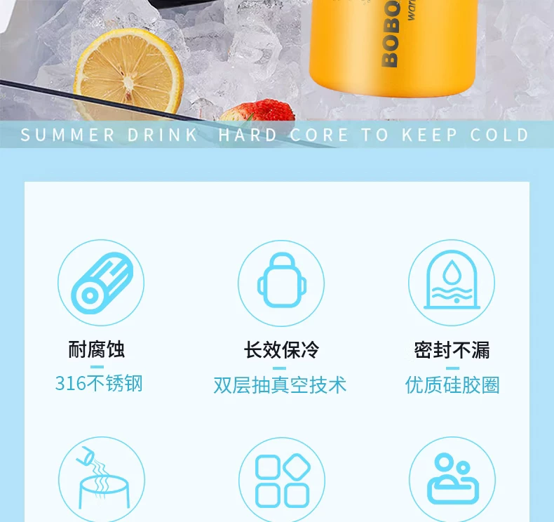 Cold Cup for Boys 2025 New Ice King Tonton Bucket Outdoor Sports Large Capacity Water Bottle Insulated Cup Water Cup