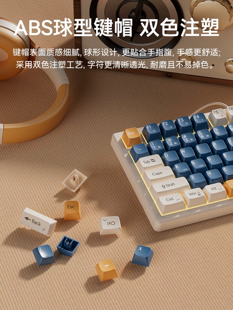 Mechanical gaming laptop with external silent keyboard, mouse group, office computer, wired cable, small size