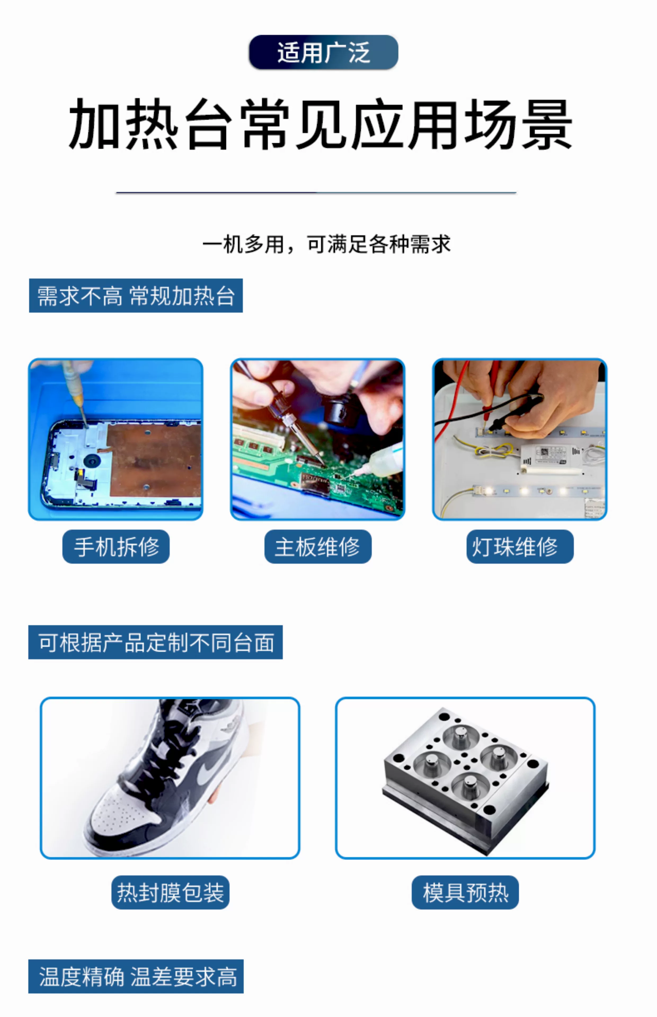 Craftsman Ren constant temperature heating table intelligent digital display adjustable temperature mobile phone maintenance preheating table heating plate laboratory platform