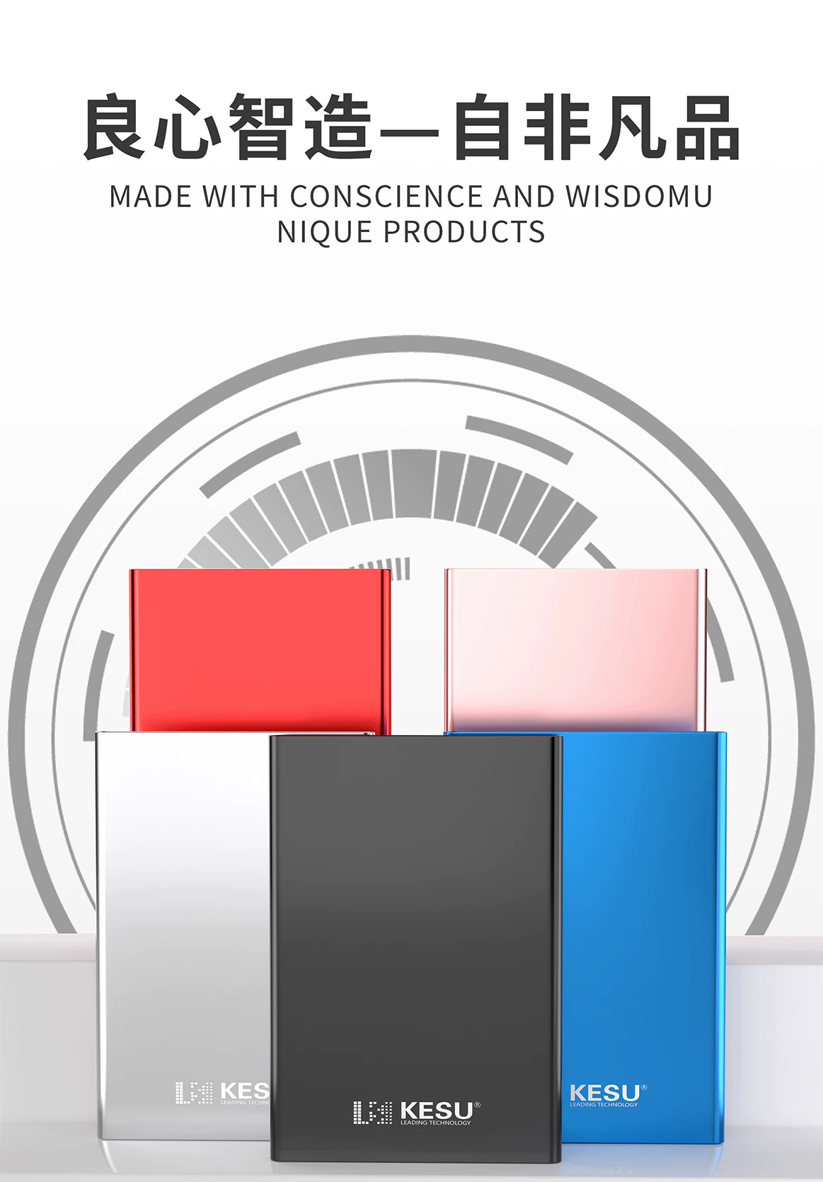 Keshuo Metal Portable Hard Drive 1t Mobile Computer 500g External Storage High Speed 2T Mechanical Hard Drive 320g
