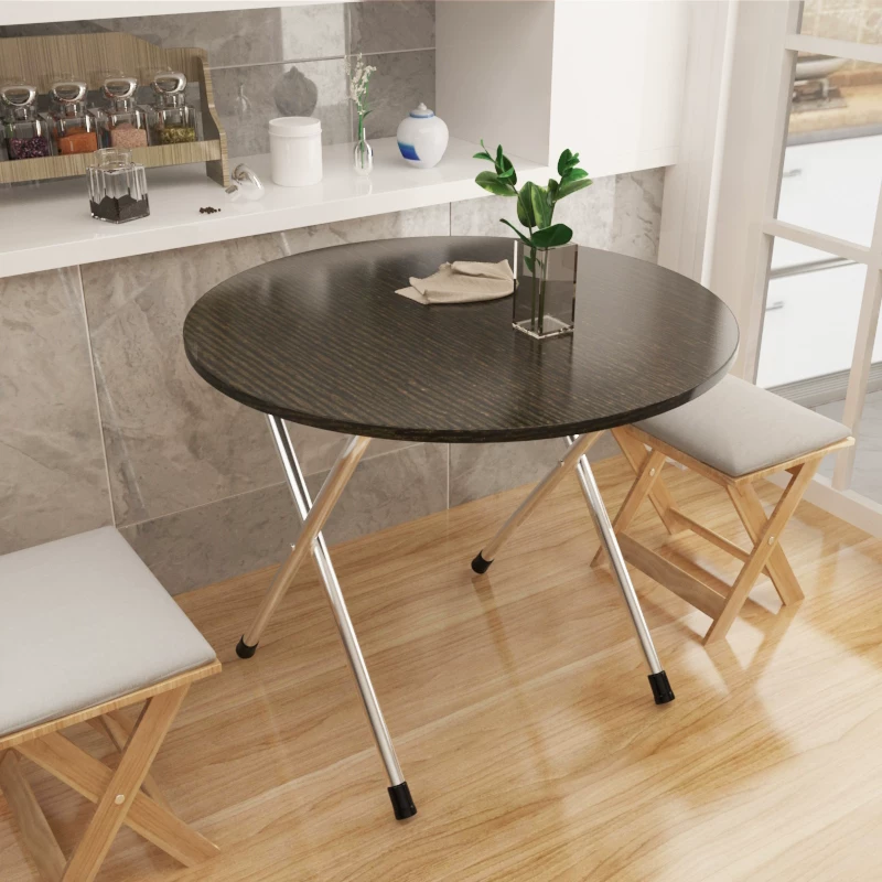 Folding table, square table, simple portable outdoor stall table, simple dining table, rectangular dining table for home use, small size