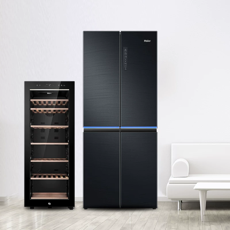 Холодичный шкаф Haier Wine 405 -литровый кросс -более холодильный холодильник 84 бутылки умного управления гостиной винной шкаф Iltrick