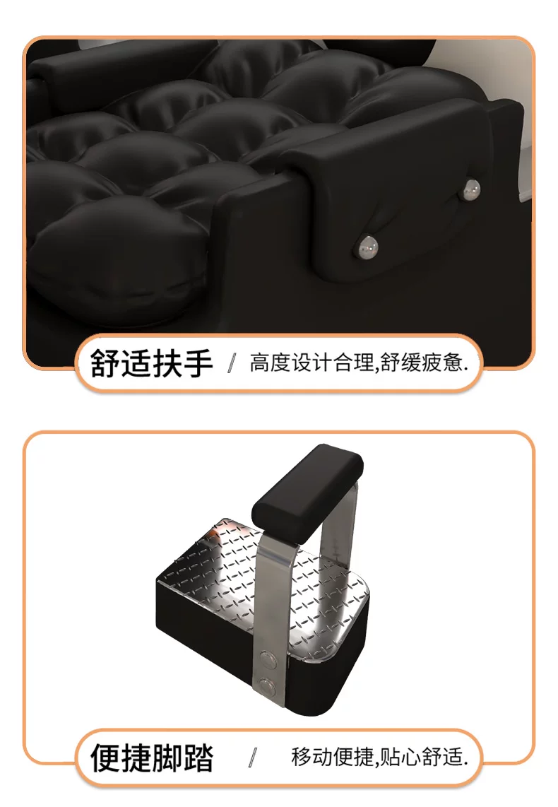 New ceramic basin hair salon hair washing bed semi lying flushing bed hair salon bed internet famous high-end hair washing bed