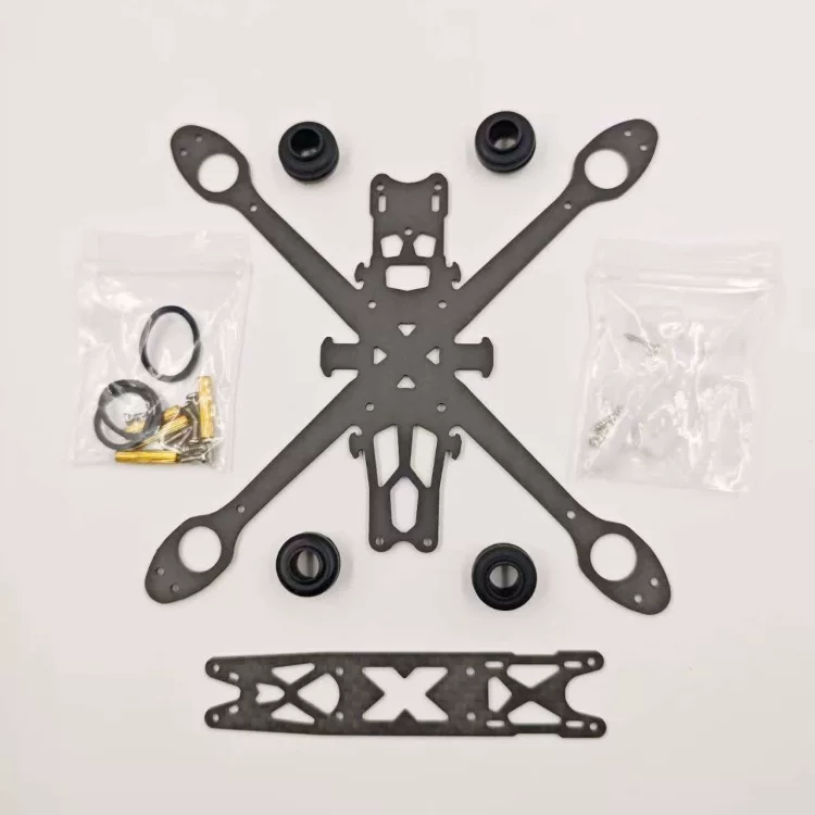 8520/8620 Hollow Cup DIY Four Axis Aircraft Crossover Machine Remote Control Aircraft Carbon Fiber Frame Anti Drop