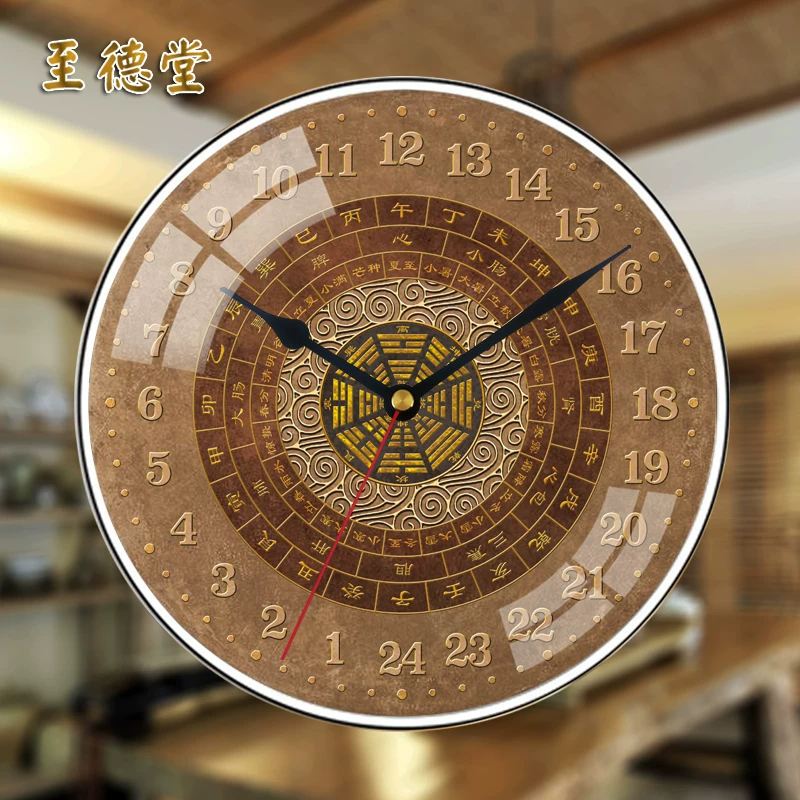 Ziwu Watch Clock Двенадцать часов 24 часа 24 часа китайской медицины Meridian Health Wanging Clock