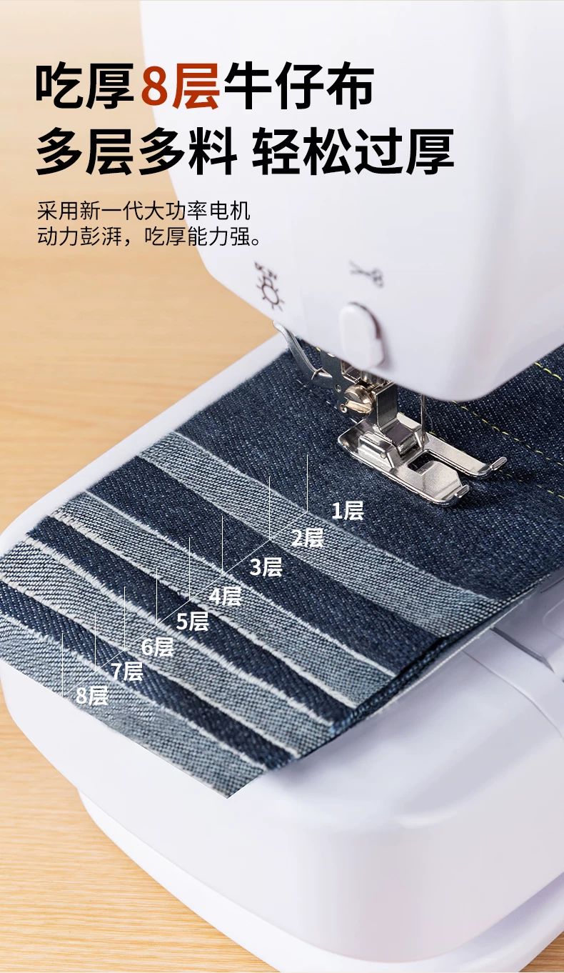 捷安玺缝纫机家用小型电动All自动裁缝2026升级多功能锁边神器