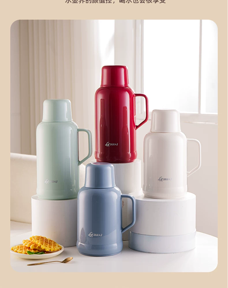 Jieanxi Insulated Pot Hot Pot Dormitory Student Large Capacity Insulated Bottle Household Hot Water Bottle Office Small Warm Pot